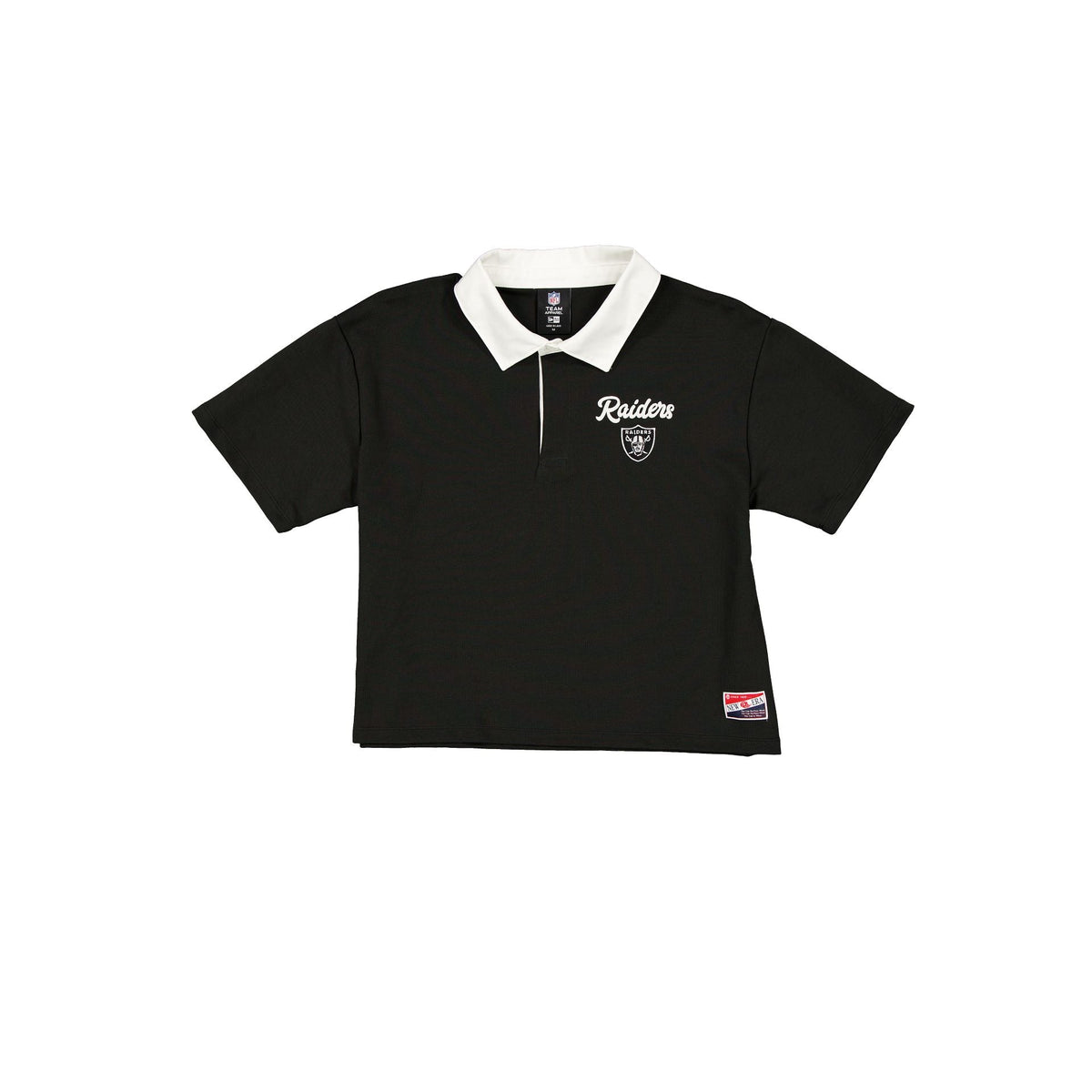 Las Vegas Raiders Throwback Women's Cropped Polo