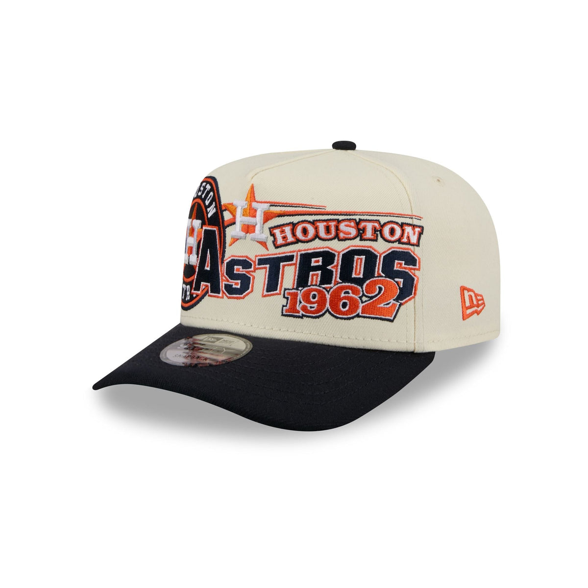 Houston Astros Chrome White Classic 9FIFTY A-Frame Snapback Hat