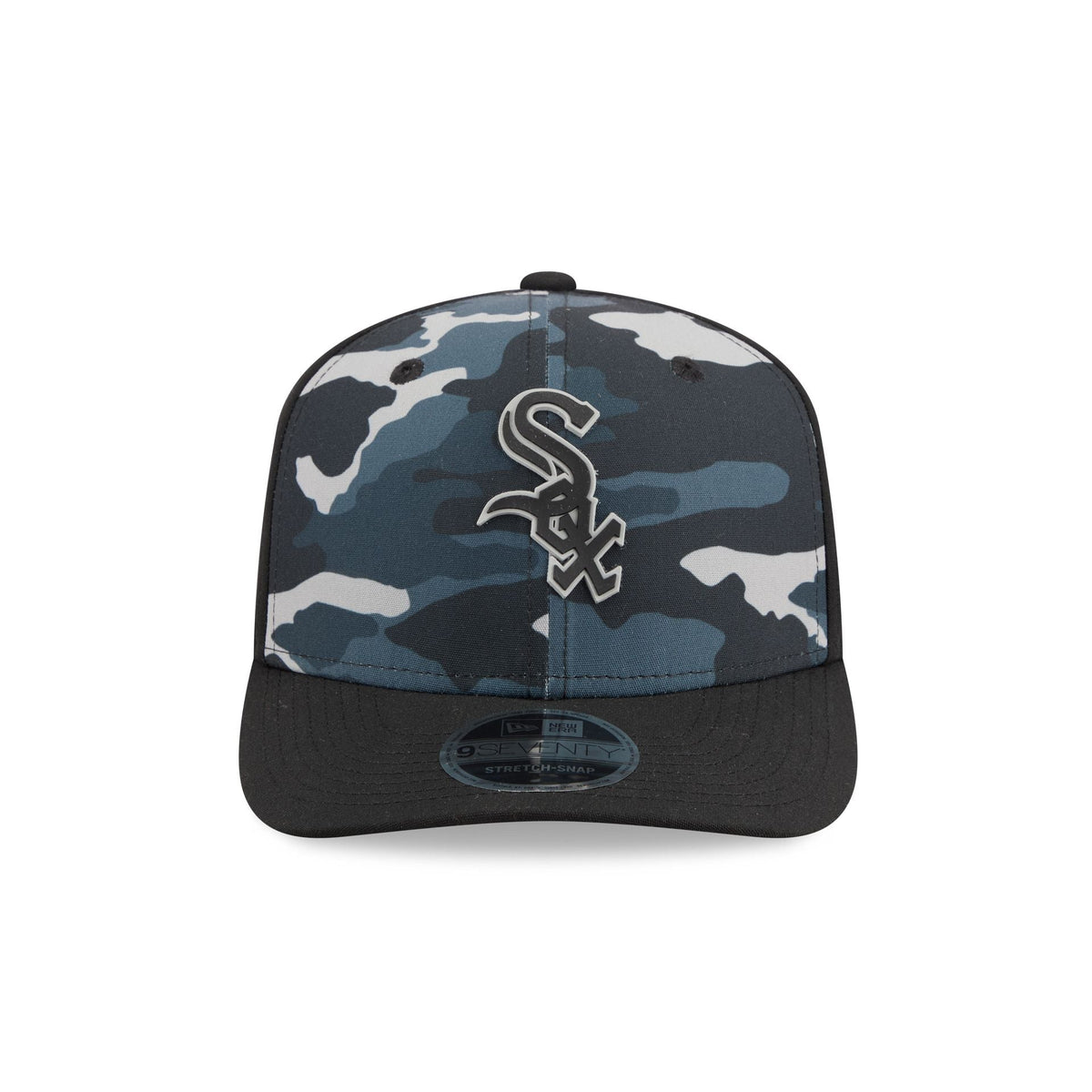 Chicago White Sox Black Camo Performance 9SEVENTY Stretch-Snap Hat