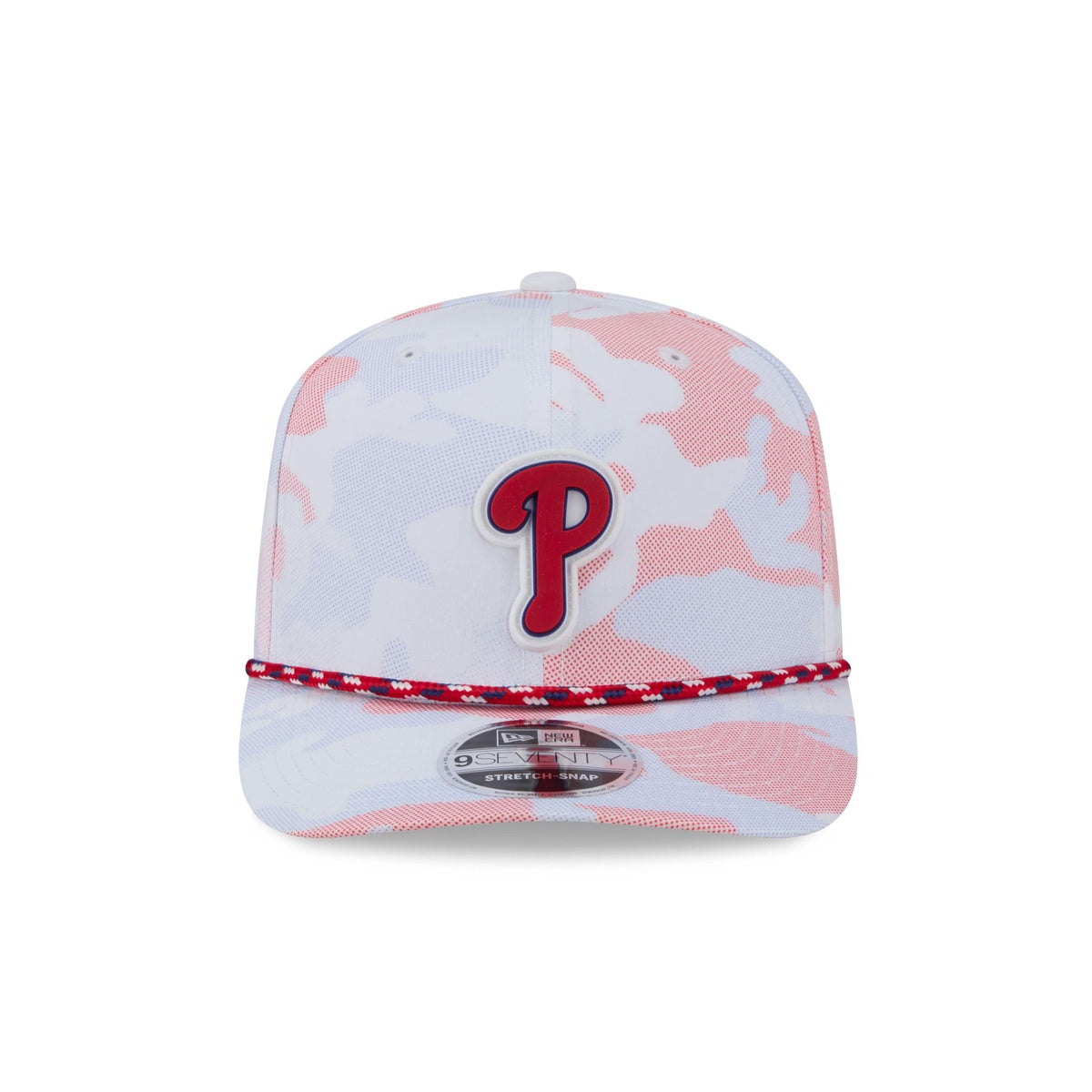 Philadelphia Phillies White Camo Performance Rope 9SEVENTY Stretch-Snap Hat